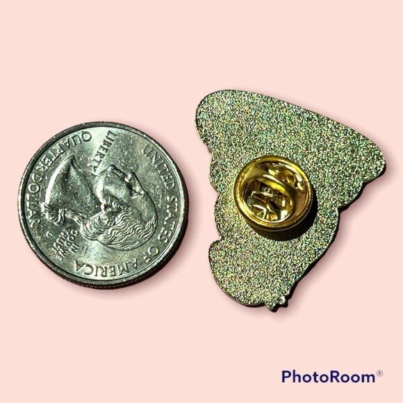 Super Kawaii Strawberry Frog and Cloud Enamel Pin - Picture 4 of 4